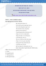 Đề thi giữa kì 1 Văn 8 Kết nối tri thức - Đề số 1